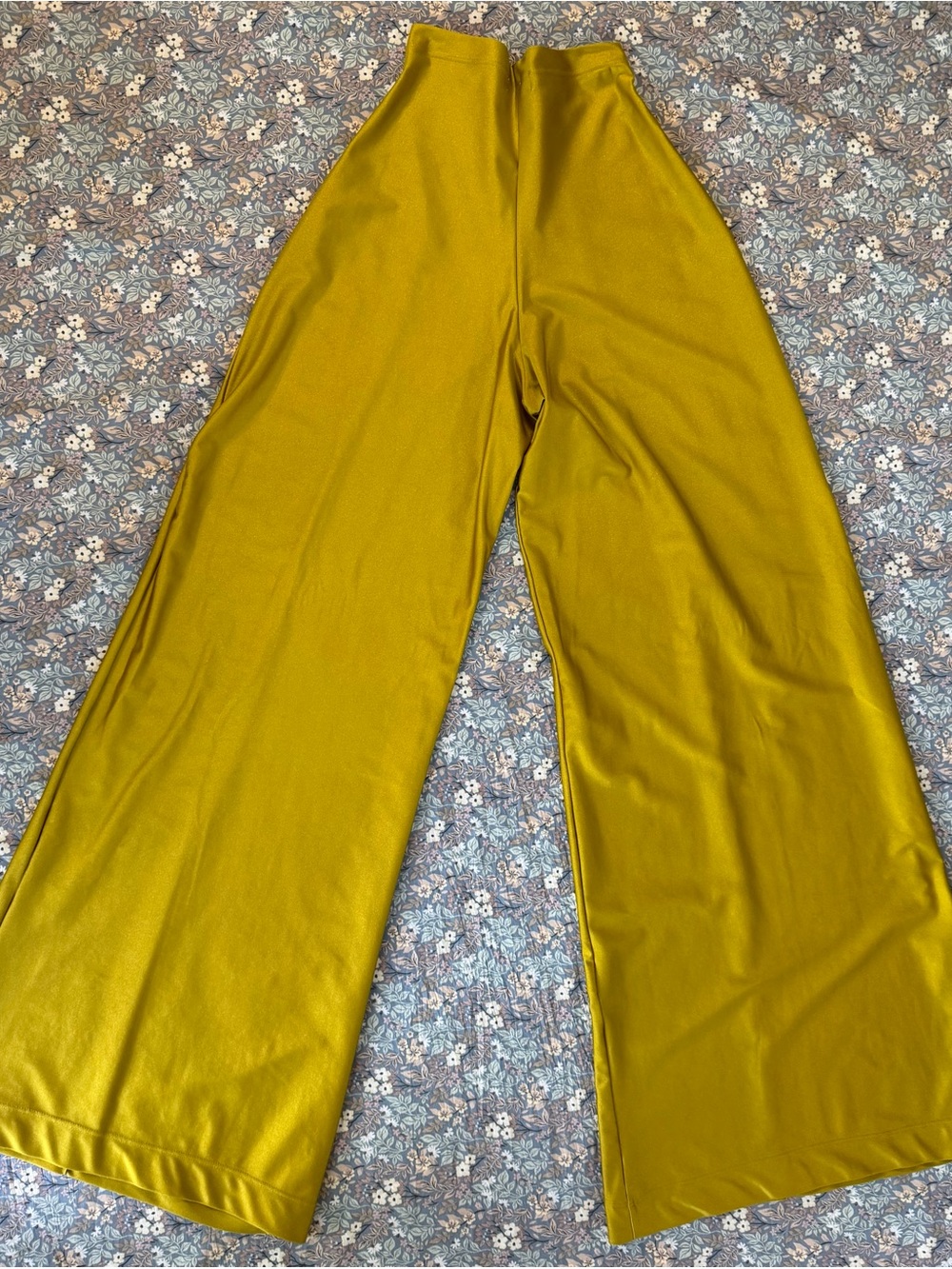 Ripley Rader Wide-Leg High-Waist Pants in Mustard Yellow - Picture 3 of 4